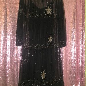 H&M Golden Star dress